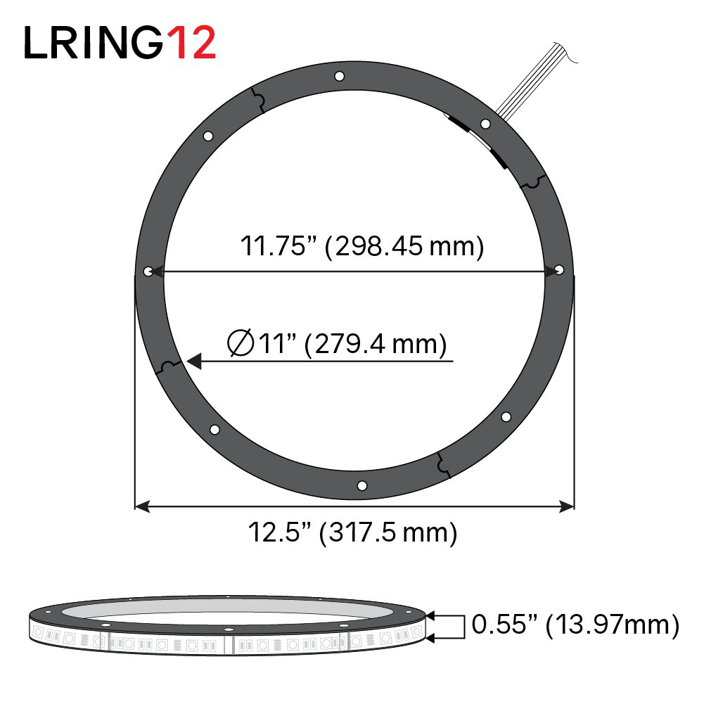 Amazon.com: DS18 LRING12 12” RGB LED Speaker Ring – Waterproof